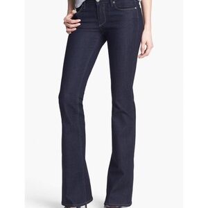 PAIGE Women's Boot Cut Jeans - Dark Blue